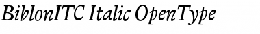 Biblon ITC Italic Font