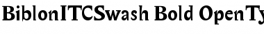 Biblon ITC Swash Bold Font