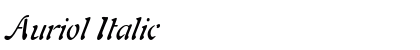 Auriol Italic font free download