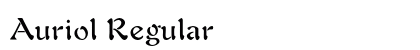 Auriol Regular Preview