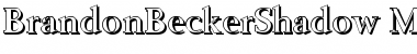 BrandonBeckerShadow-Medium Regular Font