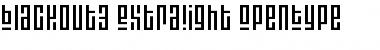 Blackout3 ExtraLight Font