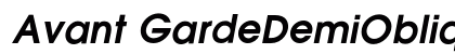 Avant GardeDemiOblique font free download