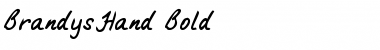 BrandysHand Bold Font
