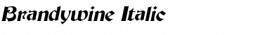 Brandywine Italic Font