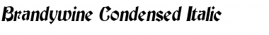 Brandywine-Condensed Italic Font