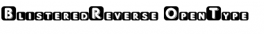 BlisteredReverse Regular Font