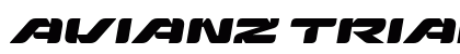 Avianz Trial Regular font free download
