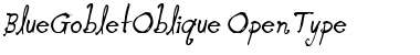 Blue Goblet Oblique Oblique Font