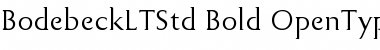 Bodebeck LT Std Font