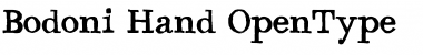 Download Bodoni Hand Font