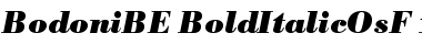 Bodoni BE Bold Italic Oldstyle Figures