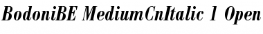 Bodoni BE Medium Condensed Italic