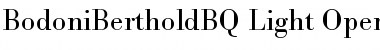 Bodoni Berthold BQ Regular Font