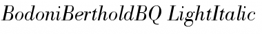 Bodoni Berthold BQ Regular Font