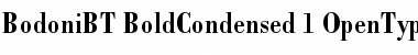 Bodoni Bold Condensed