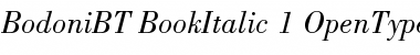 Bodoni Book Italic