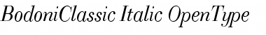 BodoniClassic Italic Font