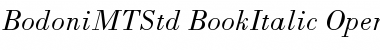 Bodoni MT Std Book Italic Font