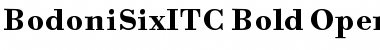 Bodoni Six ITC Bold Font