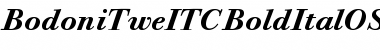 Bodoni Twelve ITC Bold Italic OS Font