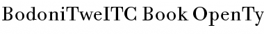 Bodoni Twelve ITC Book Font
