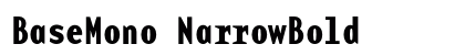 BaseMono NarrowBold font free download