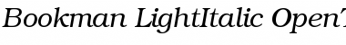 ITC Bookman Light Italic