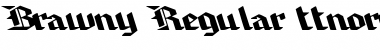 Brawny Regular Font