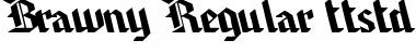 Brawny Regular Font