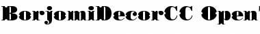 BorjomiDecorCC Regular Font