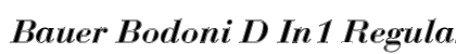 Bauer Bodoni D In1 Regular Preview