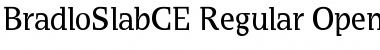 BradloSlabCE Regular Font