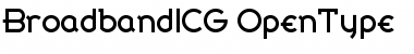 BroadbandICG Regular Font