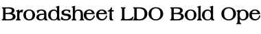 Broadsheet LDO Bold