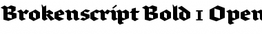 Brokenscript-Bold Regular Font