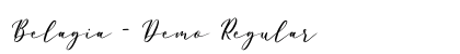 Belagia - Demo Regular font free download