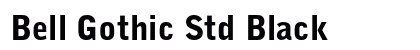 Bell Gothic Std Black Preview
