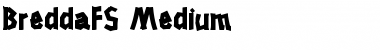 BreddaFS Regular Font