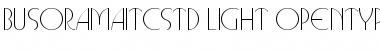Busorama ITC Std Light Font