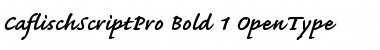 Caflisch Script Pro Bold