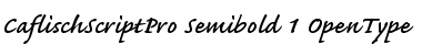 Caflisch Script Pro Semibold