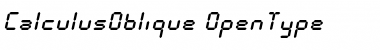 Calculus Oblique Font