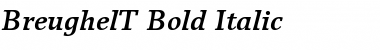BreughelT Bold Italic Font