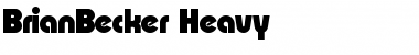BrianBecker-Heavy Regular Font