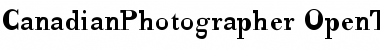 CanadianPhotographer Regular Font