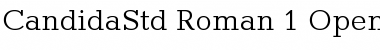Candida Std Roman Font