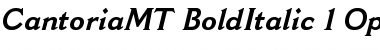 Cantoria MT Bold Italic Font