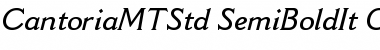 Cantoria MT Std Semibold Italic