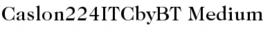 ITC Caslon No.224 Medium Font